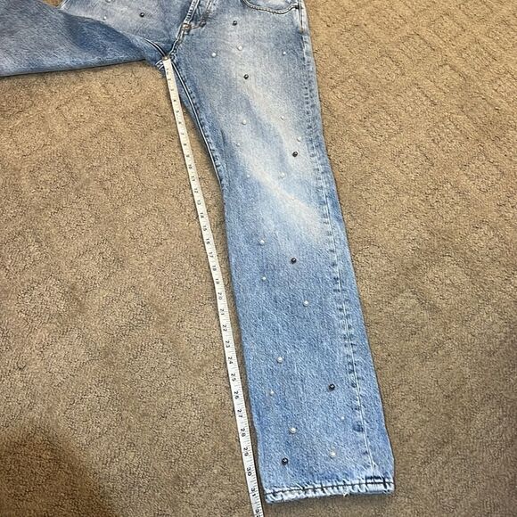 PRPS El Camino Boyfriend Taper Jeans w/ pearl detail size 29 - Picture 12 of 13